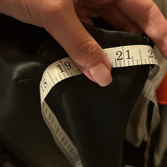 Lamarque Mollie Womens Vegan Leather Feather Mini Dress - Picture 8 of 8